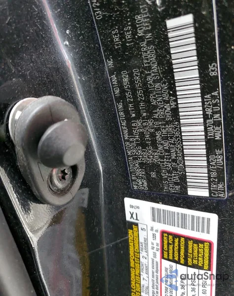 2024 Toyota Highlander Le z USA, uszkodzony, nr VIN 5TDKDRAH5RS536524